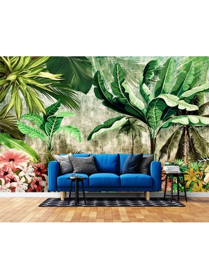 Özel Duvarlar Amazon Büyük Tropikal Ağaçlar Duvar Kağıdı