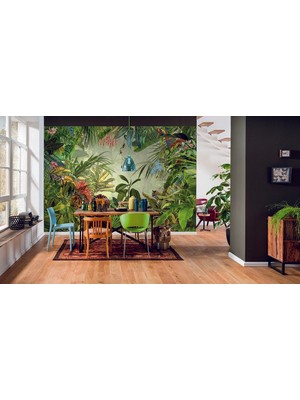 Özel Duvarlar Tropikal Yapraklar Duvar Kağıdı