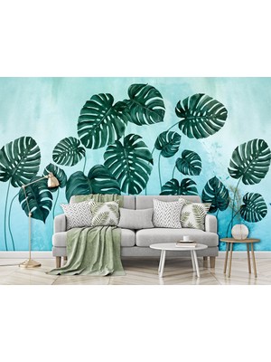 Özel Duvarlar Flamingo Desenli Duvar Kağıdı