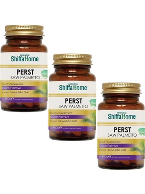 Shiffa Home Perst - Saw Palmetto - Cüce Palmiye 670 mg x 60 Kapsül x 3 Adet