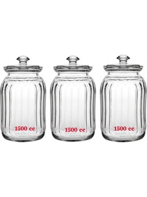 Paşabahçe Viva Cam Kavanoz  1500 cc x 3 Adet  ( 96394)