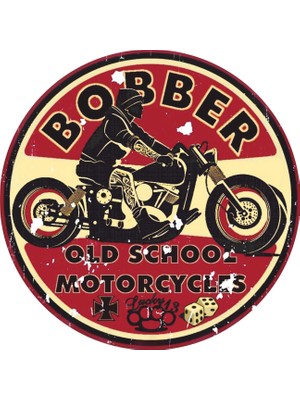 Sticker Atölyesi Vintage Rider - Motorcu Sticker - 14139