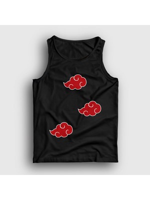 Presmono Unisex Siyah Akatsuki Anime Naruto Atlet