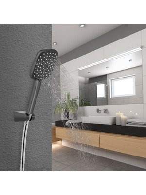 Baymera  Aqua Jet Black El Duş Seti VLTM-7180