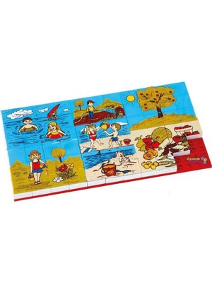 Güçlü Toys LEGO Tipi Resimli Puzzle 67 Parça Yaz