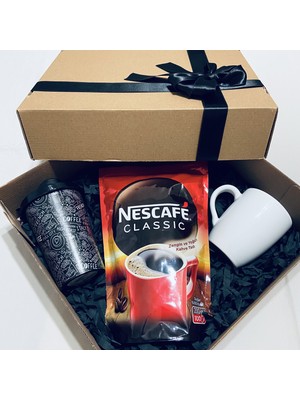 Gökcan Home Nescafe 200 Gr & Kapaklı Kahve Bardağı & Kupa Bardak Hediye Seti