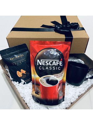 Gökcan Home Sevgililer Günü Hediyesi Nescafe 200 Gr & Kupa Bardak & Çikolata Hediye Seti