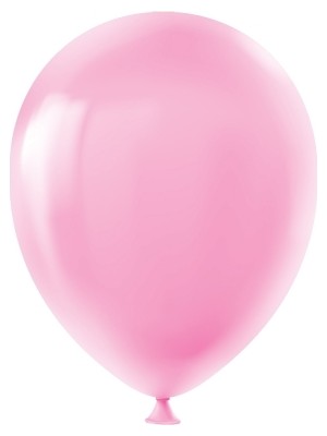Niyet Tek Renk  Balon 100'Lü Paket - Açık Pembe