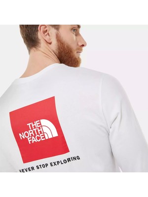 The North Face M L/s Red Box Tee - Eu Erkek Tişört