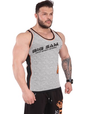 Big Sam Naturel Antrenman Atleti Kolsuz T-Shirt Big Sam 2249