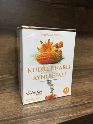 Hekimhan Bitkisel Kudret Narlı ve Aynı Sefalı Doğal Karışık Bitki Çayı 45 Süzen Poşet-90 gr