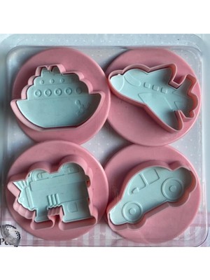 Bayev 3131 Basmalı Çocuklar Için Arabalı Kurabiye Kalıbı