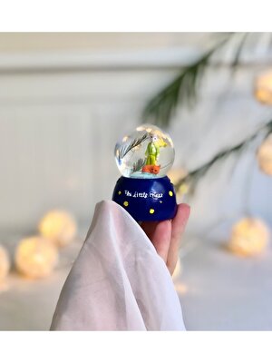 Hediye Filesi Mini Boy Küçük Prens Kar Küresi Işıklı 6.5 cm