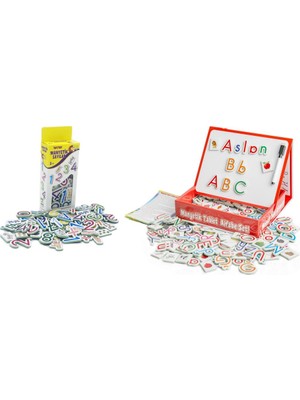 Diytoy Manyetik Alfabe&yazı Tahtası + Manyetik Sayılar Eğitici Gelişim Kombinasyonu