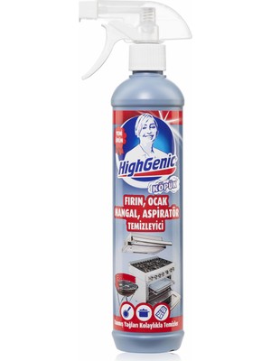 HighGenic Köpük Temizleyici 500 ml Fırın, Ocak, Mangal ve Aspiratör İçin Etkili Kullanım