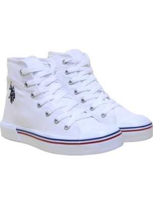 U.S. Polo Assn. Penelope Boğazlı Sneakers Günlük Ayakkabı - Beyaz
