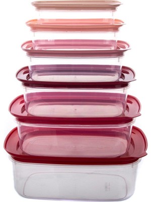 Klt Nest Saklama Set Kırmızı 12P (Grp12P Kırmızı)