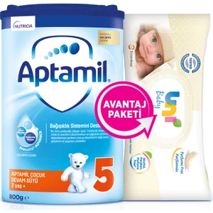 5 Çocuk Devam Sütü 800 gr + Uni Baby Islak Mendil