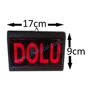 Sanec Ledli Dolu Tabelası Kasa Ölçüsü (9x17)