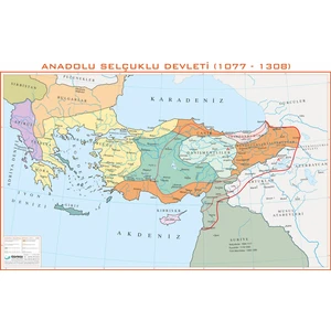 Gürbüz Yayınları Anadolu Selçuklu İmparatorluğu 70 x 100 cm