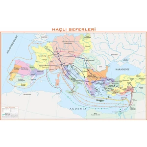Gürbüz Yayınları Haçlı Seferleri 70 x 100 cm