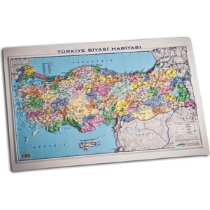 Gürbüz Yayınları Kabartma Türkiye Siyasi 35 x 50 cm