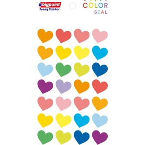 Sticker Renkli Kalpler
