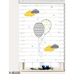 Avart Digital Balon Baskılı Plise Pano Perde