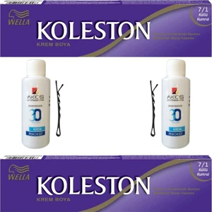 Koleston Tüp Saç Boyası Küllü Kumral 7/1 x 2 li + Akos 30 Volume Oksidan 2 li