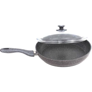 Cam Kapaklı 28 cm Lüx Granit Tava