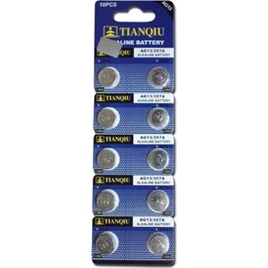 Tianqia AG13/LR44H/357A Alkalin Pil 10'lu