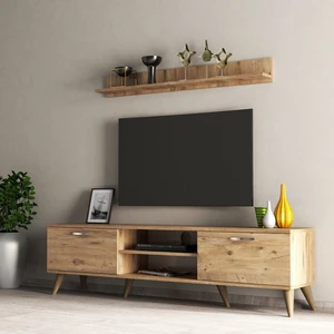 Mega 180'li L Raflı Tv Ünitesi Çam - TVU0102