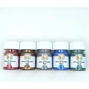 Epoksi Reçine Metalik Sedefli Pigment Toz Boya 50 gr 5'li Set