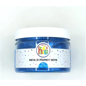 Epoksi Reçine Metalik Sedefli Pigment Toz Boya 50 gr Açık Mavi