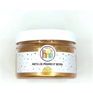 Epoksi Reçine Metalik Sedefli Pigment Toz Boya 50 gr Altın Sarısı