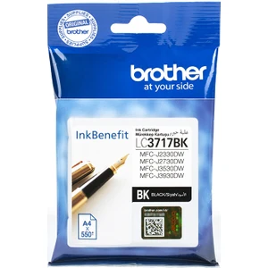 BROTHER LC3717BK Siyah Mürekkep Kartuş (550 Sayfa)