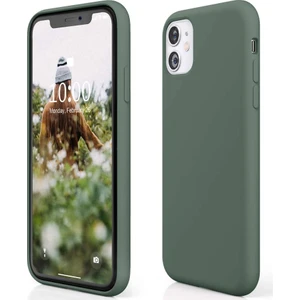 Bilişim Aksesuar Apple iPhone 11 Kılıf Liquid Lansman Silikon Haki