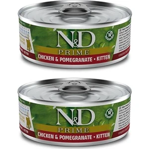 N&d Prime Kitten 2 Adet Tavuk Etli Narlı Yavru Yaş Mama 80 gr
