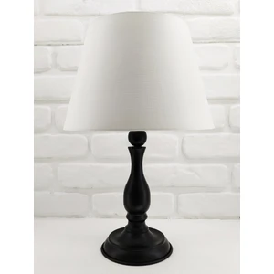 Siyah Rustik Modern  Metal Ayaklı  30'luk Beyaz Silinebilen Şapkalı   Abajur