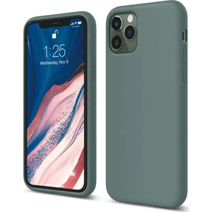 Apple iPhone 11 Pro Max Kılıf Liquid Lansman Silikon Haki