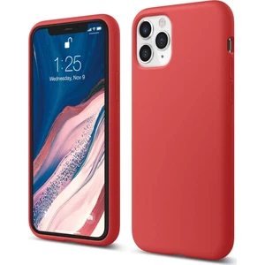 Apple iPhone 11 Pro Max Kılıf Liquid Lansman Silikon Kırmızı