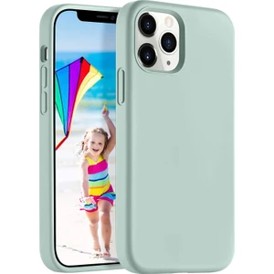 Apple iPhone 12 Pro Max Kılıf Liquid Lansman Silikon Mint