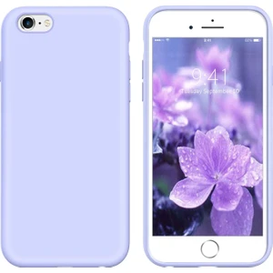 Apple iPhone 6s Kılıf Liquid Lansman Silikon Lila
