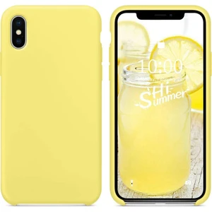Apple iPhone Xr Kılıf Liquid Lansman Silikon Sarı