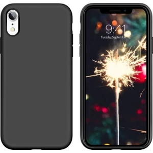 Apple iPhone Xr Kılıf Liquid Lansman Silikon Siyah