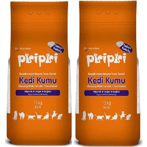 Pisi Pisi Sabun Kokulu Bentonit Kedi Kumu Ince Taneli 10KG 12 Lt x 2