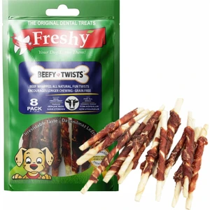 Beef Twısts Gerçek Sığır Etiyle Sarmalanmış Burgu Çiğneme Çubuğu 8'li 75GR