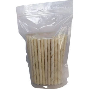 Beyaz Burgu Çubuk Ödül Kemik Yüksek Protein İçerikli 50 Adet Köpekler İçin