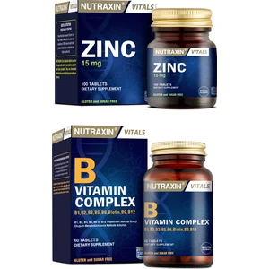 Çinko Takviyesi 15 Mg 100 Tablet + B Vitamin Complex 60 Tablet