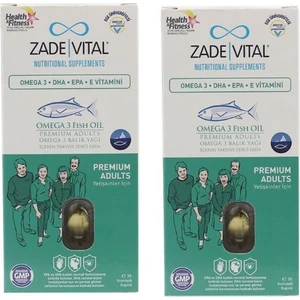 Zade Vital Premium Omega 3 Balık Yağı Yetişkinler Için 50 Kapsül X2 Adet